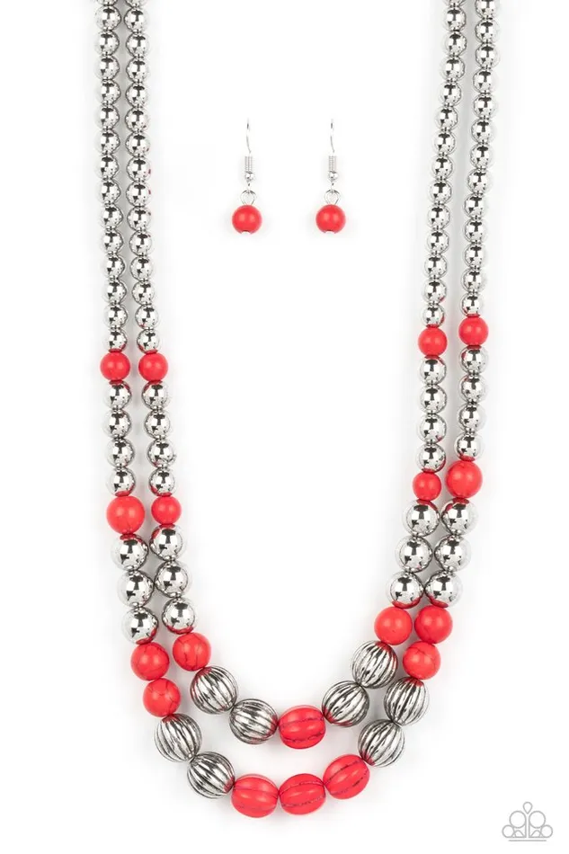 Necklaces Paparazzi Jewelry Paparazzi Necklace Country Road Trip Red Necklaces Paparazzi Jewelry Paparazzi Necklace Country Road Trip Red