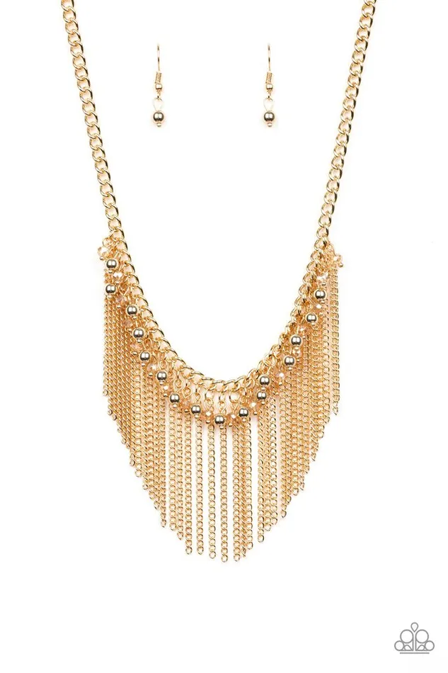 Necklaces Paparazzi Jewelry Paparazzi Necklace Divinely Diva Gold Necklaces Paparazzi Jewelry Paparazzi Necklace Divinely Diva Gold