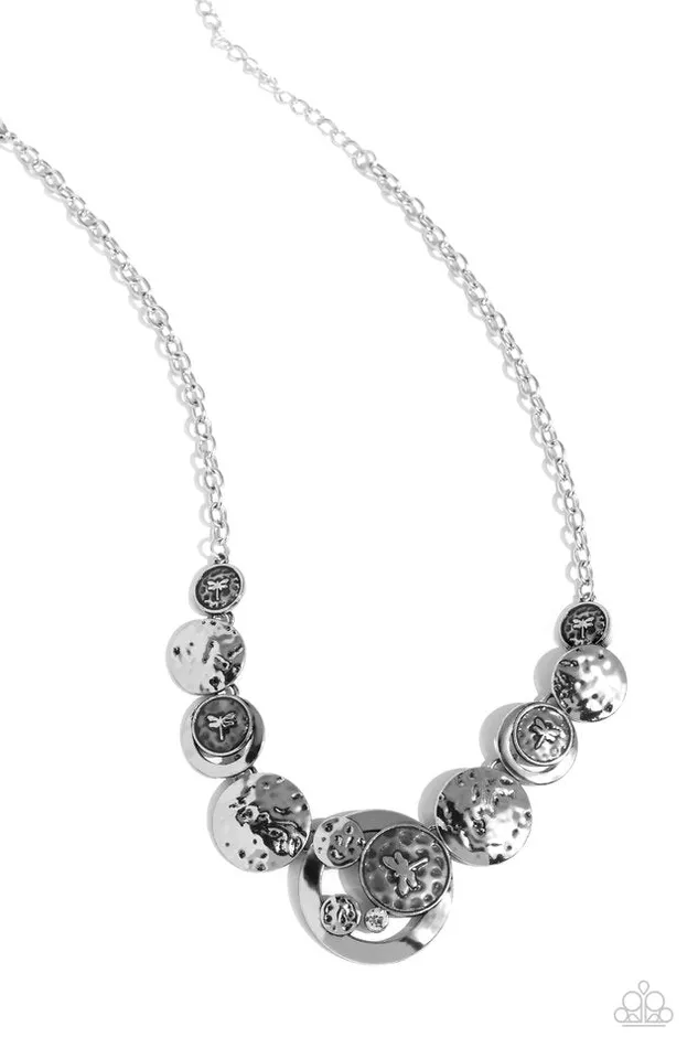 Necklaces Paparazzi Jewelry Paparazzi Necklace Dragonfly Design Silver Necklaces Paparazzi Jewelry Paparazzi Necklace Dragonfly Design Silver