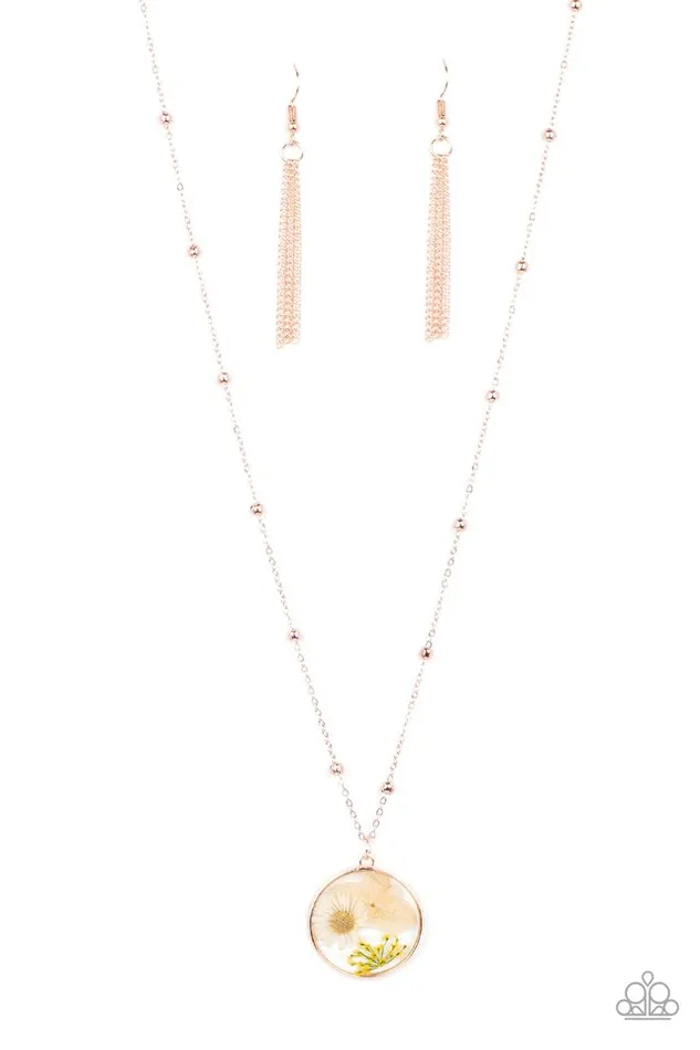 Necklaces Paparazzi Jewelry Paparazzi Necklace Floral Embrace Rose Gold Necklaces Paparazzi Jewelry Paparazzi Necklace Floral Embrace Rose Gold