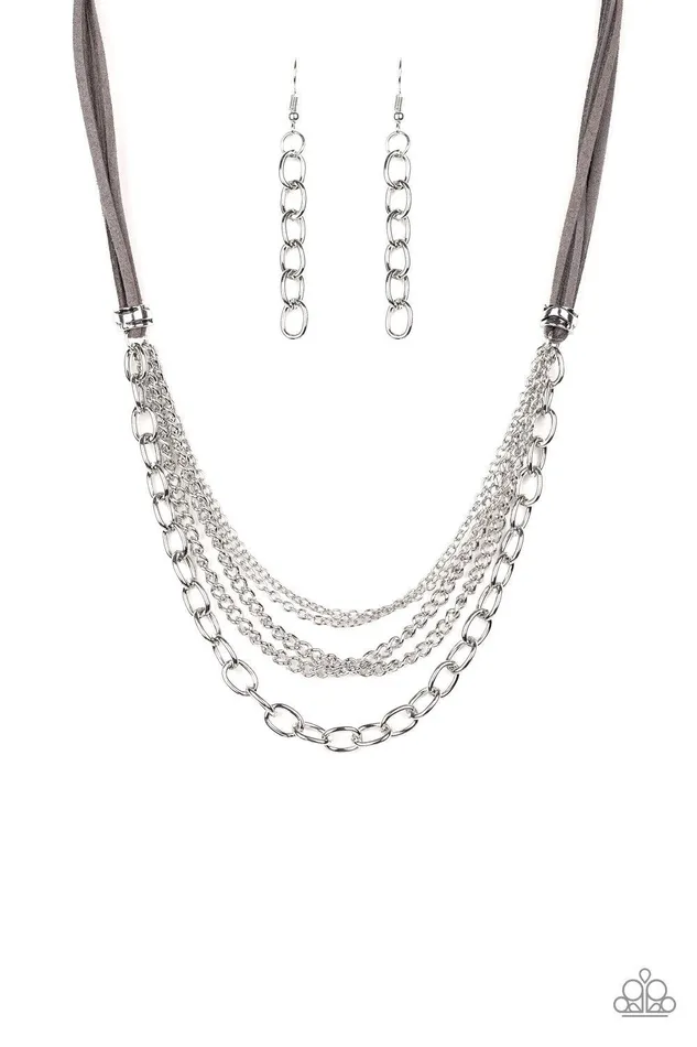 Necklaces Paparazzi Jewelry Paparazzi Necklace Free Roamer Silver