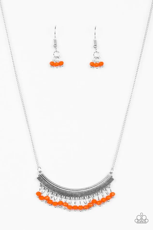 Necklaces Paparazzi Jewelry Paparazzi Necklace Fringe Fever Orange