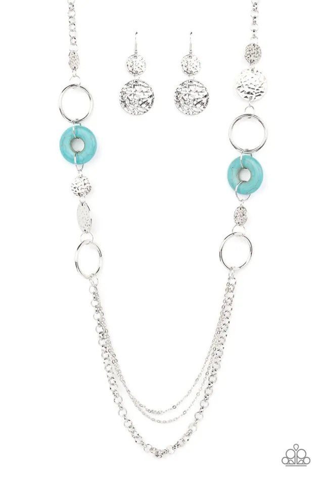 Necklaces Paparazzi Jewelry Paparazzi Necklace Grounded Glamour Blue Necklaces Paparazzi Jewelry Paparazzi Necklace Grounded Glamour Blue
