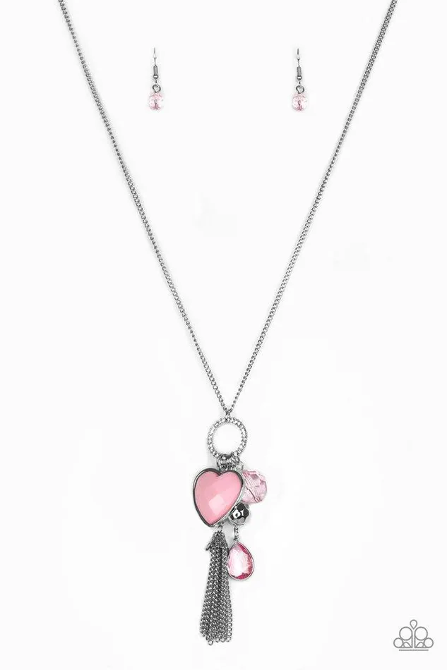 Necklaces Paparazzi Jewelry Paparazzi Necklace Haute Heartbreaker Pink