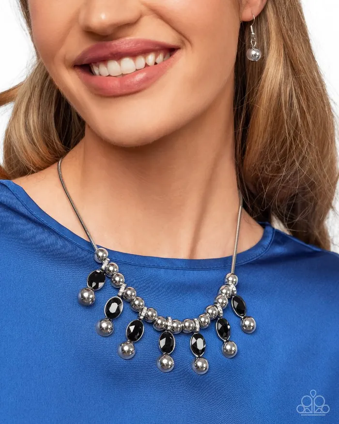 Necklaces Paparazzi Jewelry Paparazzi Necklace Just A Habit Black Necklaces Paparazzi Jewelry Paparazzi Necklace Just A Habit Black