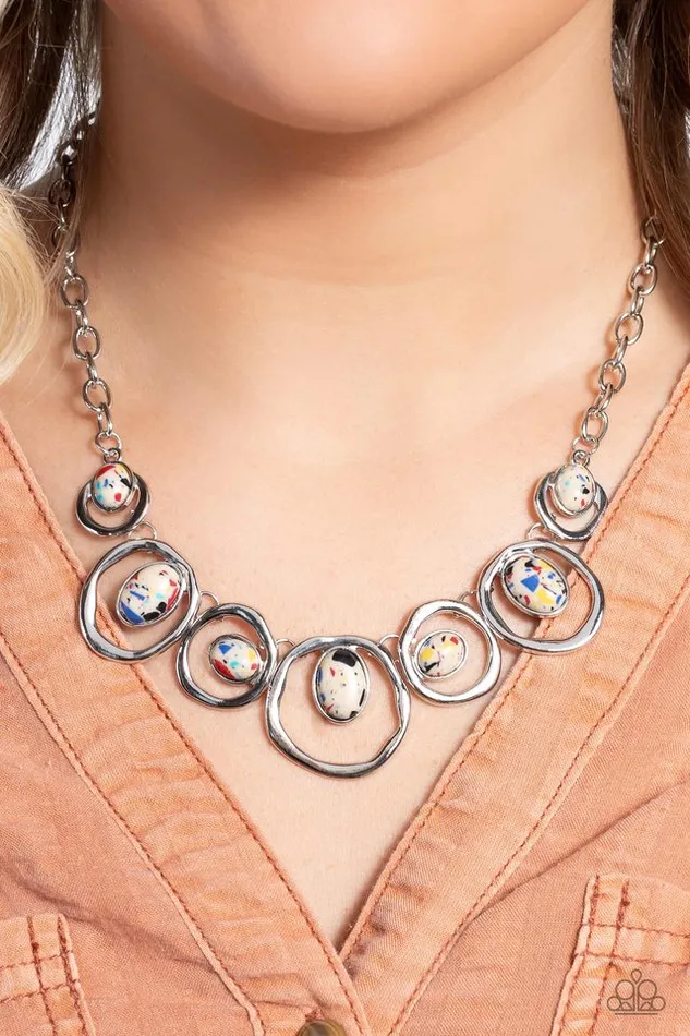 Necklaces Paparazzi Jewelry Paparazzi Necklace Marble Medley Yellow