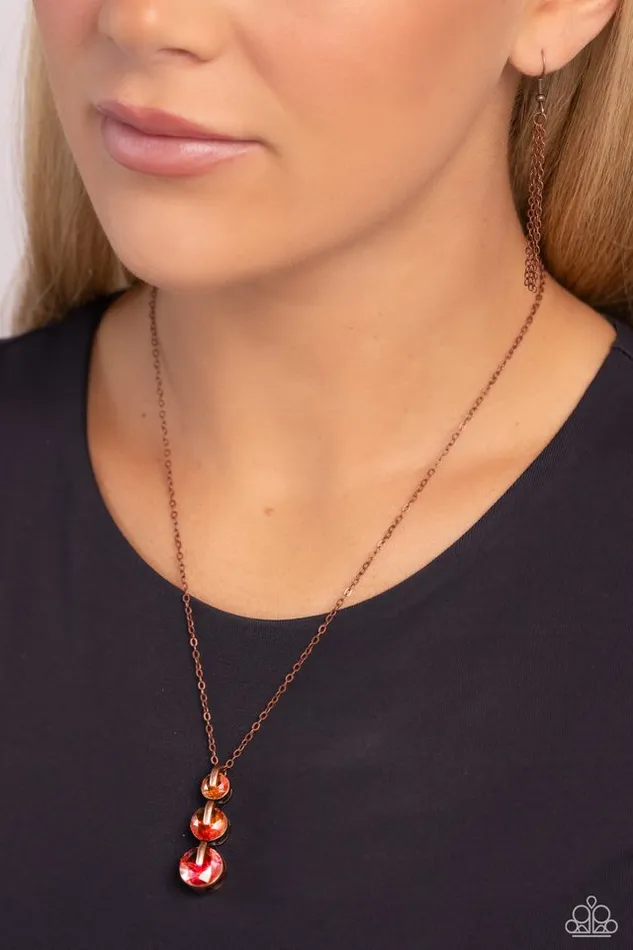 Necklaces Paparazzi Jewelry Paparazzi Necklace Ombr Obsession Copper
