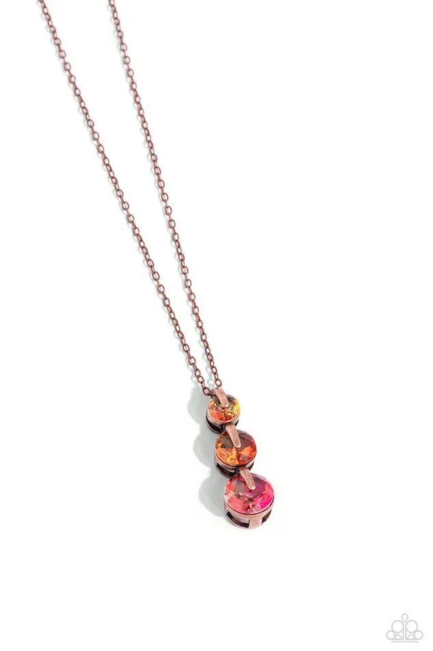 Necklaces Paparazzi Jewelry Paparazzi Necklace Ombr Obsession Copper Necklaces Paparazzi Jewelry Paparazzi Necklace Ombr Obsession Copper