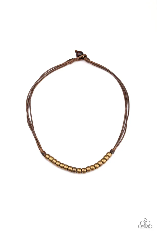 Necklaces Paparazzi Jewelry Paparazzi Necklace On The TREASURE Hunt Brown