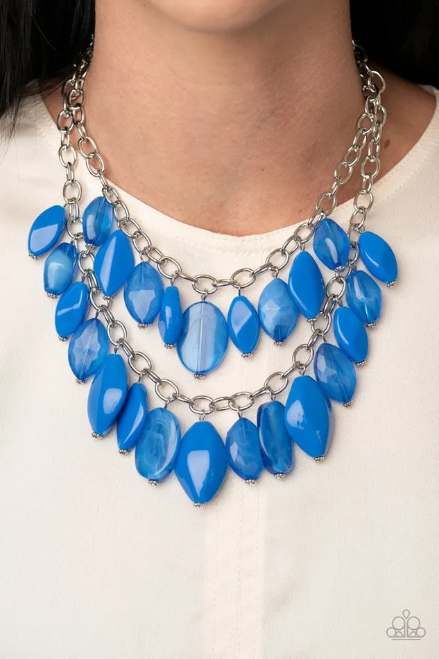 Necklaces Paparazzi Jewelry Paparazzi Necklace Palm Beach Beauty Blue