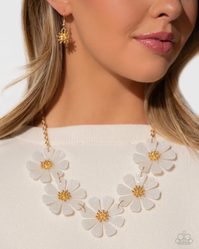 Necklaces Paparazzi Jewelry Paparazzi Necklace Pastel Promenade White