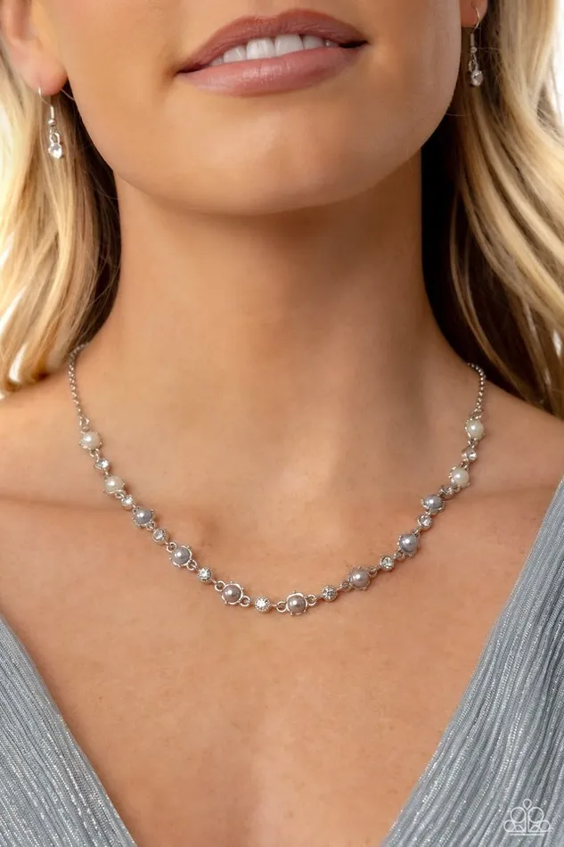Necklaces Paparazzi Jewelry Paparazzi Necklace Pronged Passion Silver