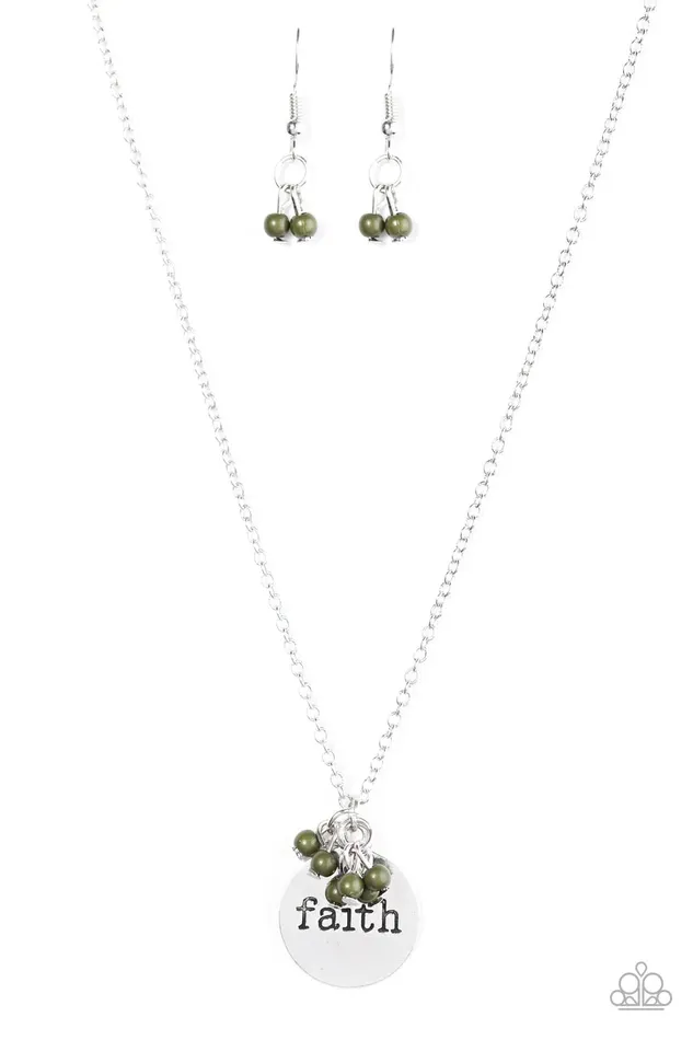 Necklaces Paparazzi Jewelry Paparazzi Necklace Sunny Dreams Green