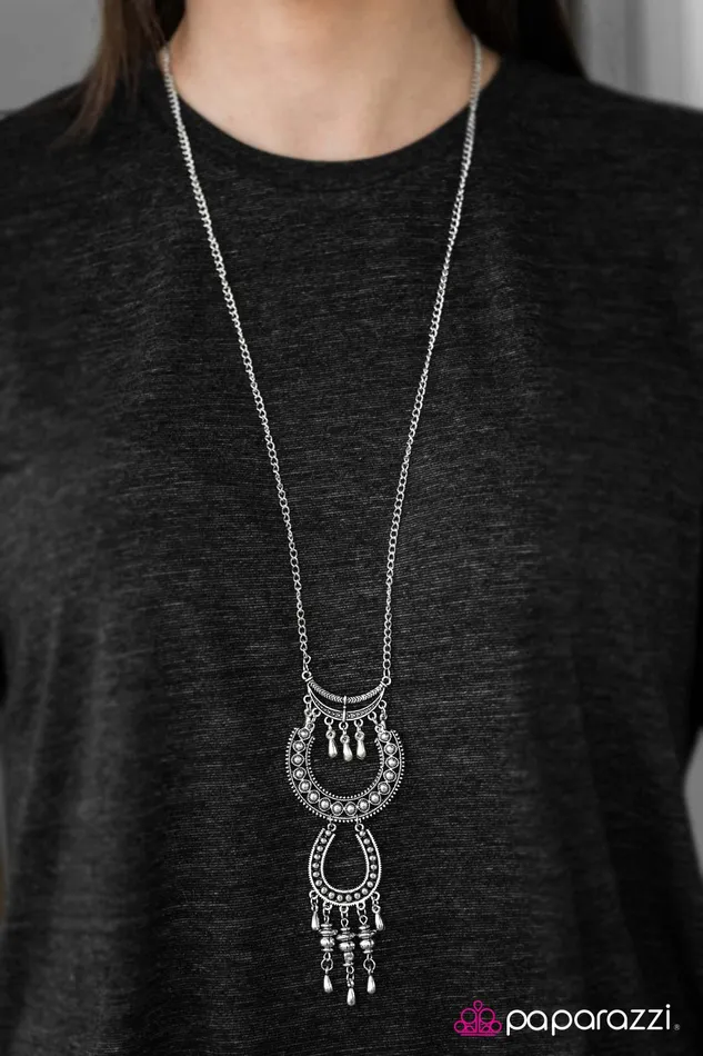 Necklaces Paparazzi Jewelry Paparazzi Necklace Thank Your Lucky Stars Silver