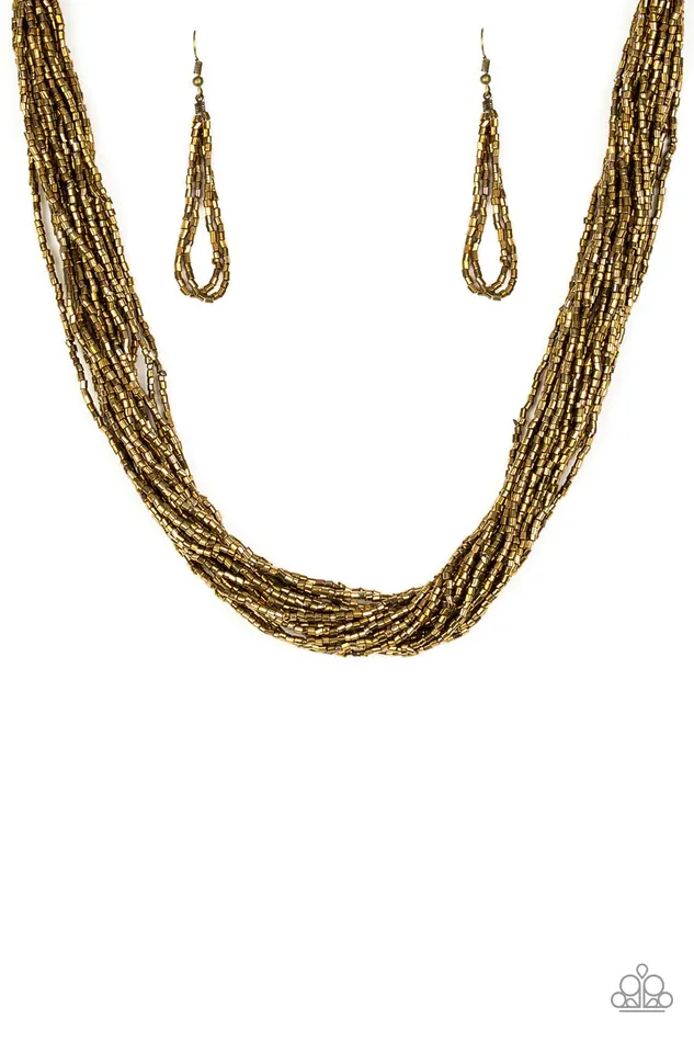 Necklaces Paparazzi Jewelry Paparazzi Necklace The Speed of STARLIGHT Brass