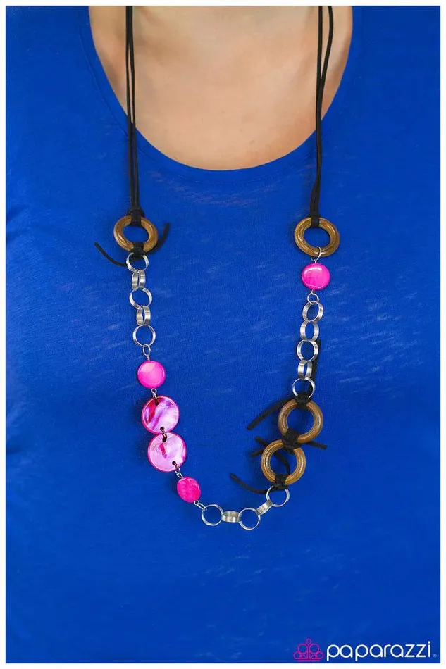 Necklaces Paparazzi Jewelry Paparazzi Necklace Tied Me Over Pink