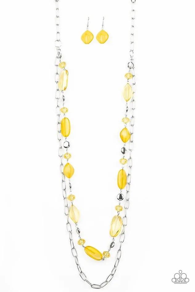 Necklaces Paparazzi Necklace Colorful Couture Yellow Paparazzi Jewelry
