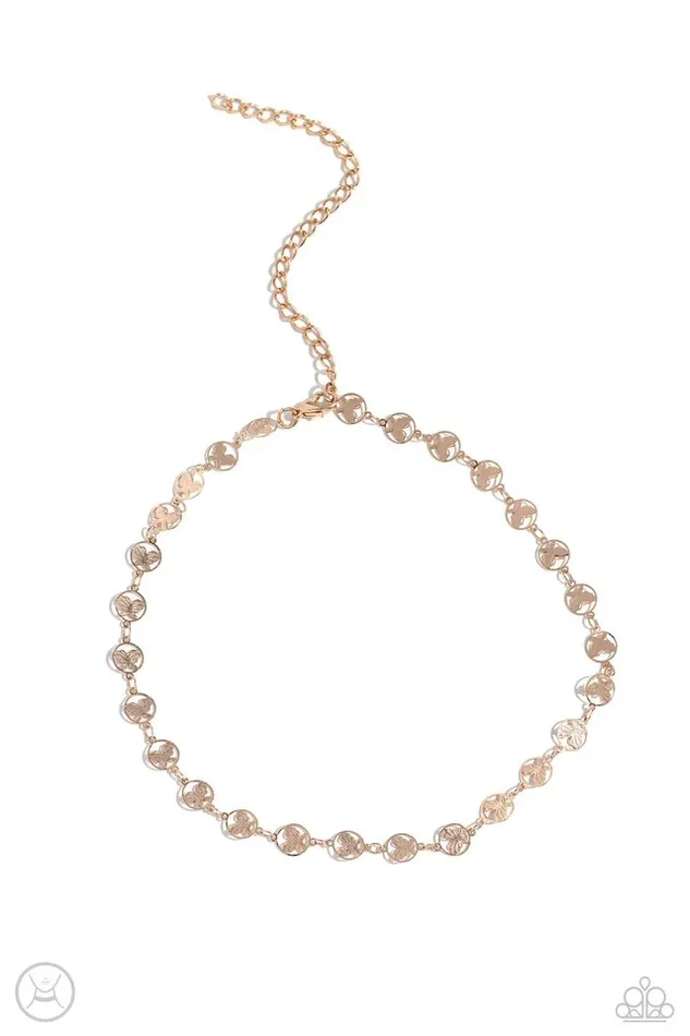 Necklaces Paparazzi Necklace Fluttering Festival Rose Gold Paparazzi Jewelry Necklaces Paparazzi Necklace Fluttering Festival Rose Gold Paparazzi Jewelry