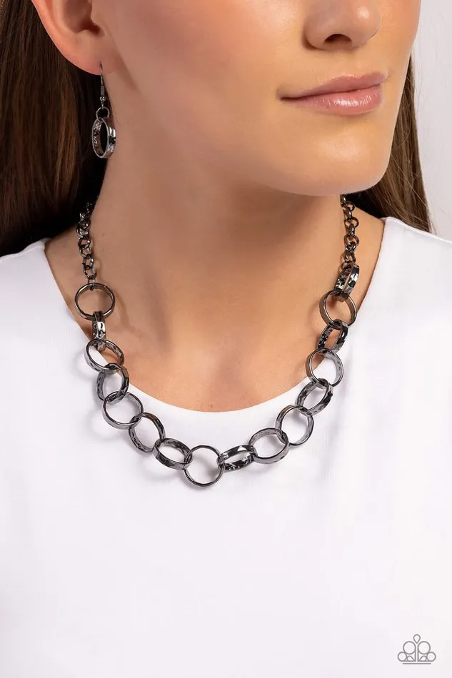 Necklaces Paparazzi Necklace Metro Medley Black Paparazzi Jewelry