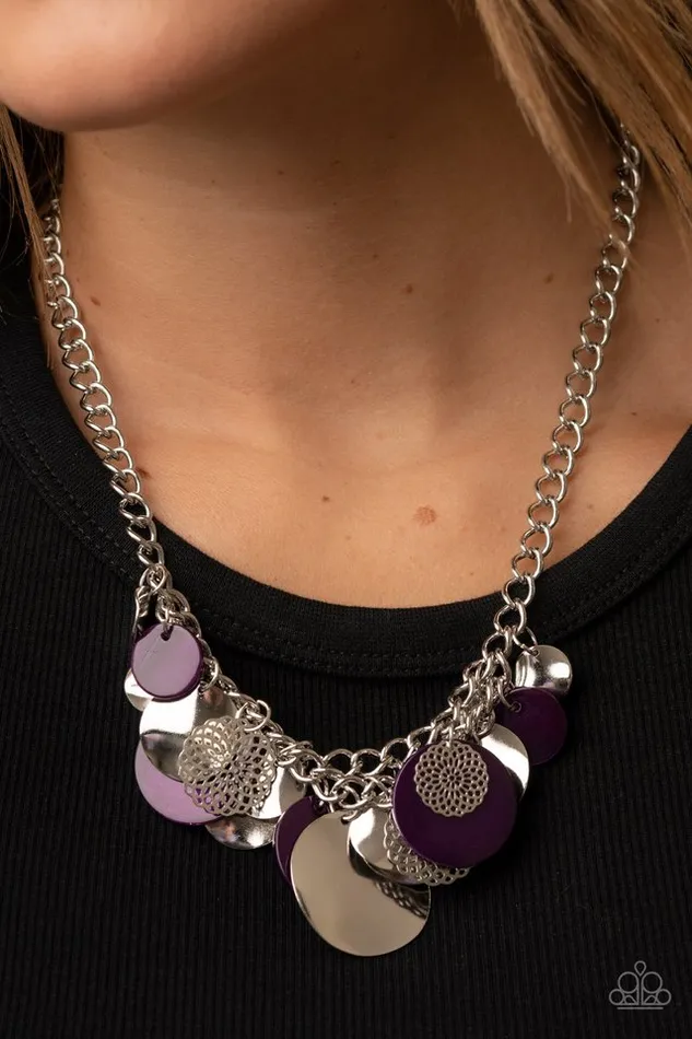 Necklaces Paparazzi Necklace Oceanic Opera Purple Paparazzi Jewelry