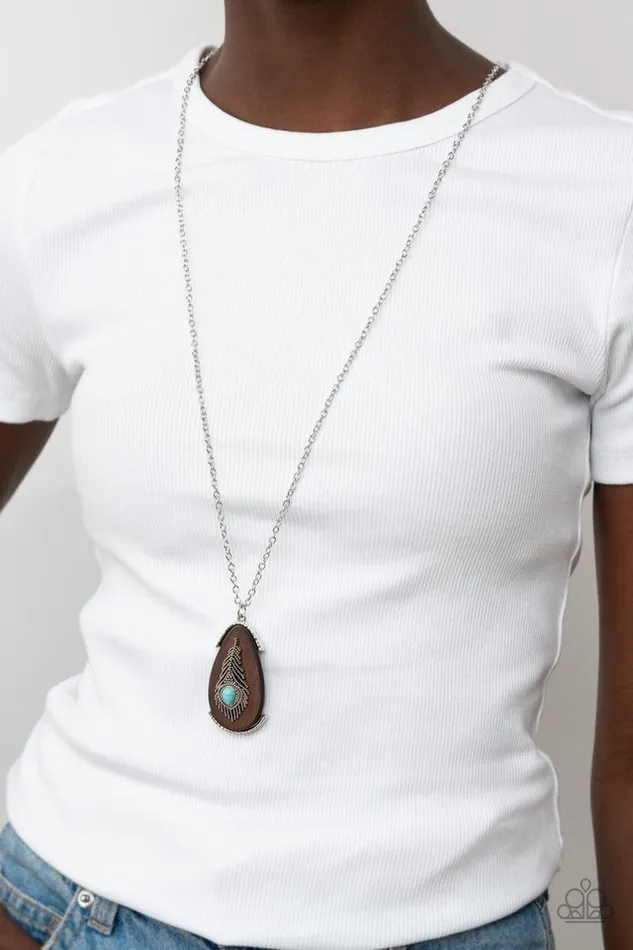 Necklaces Paparazzi Necklace Personal FOWL Blue Paparazzi Jewelry