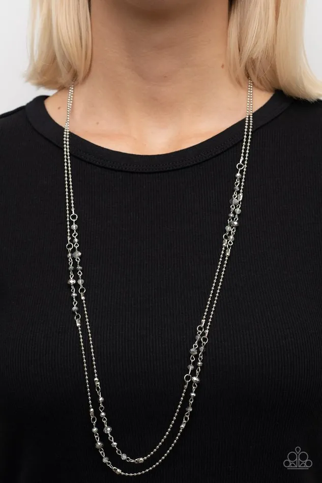 Necklaces Paparazzi Necklace Petitely Prismatic Silver Paparazzi Jewelry