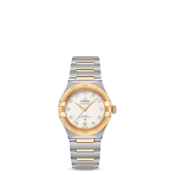 Omega Bracelets Omega Constellation 29mm Watch Ref 13120292052002 White Diamond Index Dial 18K Yellow Gold Bezel Two Tone Stainless Steel 18K Yellow Gold Bracelet Omega Bracelets Omega Constellation 29mm Watch Ref 13120292052002 White Diamond Index Dial 18K Yellow Gold Bezel Two Tone Stainless Steel 18K Yellow Gold Bracelet