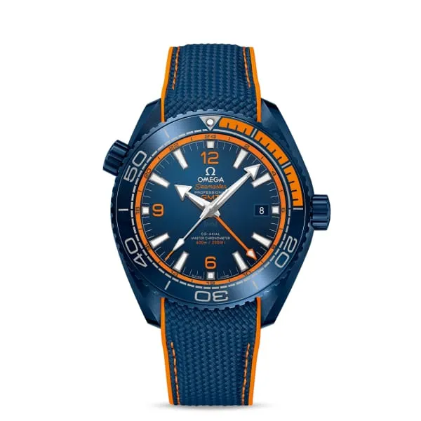 Omega Seamaster 46mm Watch Ref 21592462203001 Blue Index Dial Blue Rubber Strap Omega Watches Omega Seamaster 46mm Watch Ref 21592462203001 Blue Index Dial Blue Rubber Strap Omega Watches