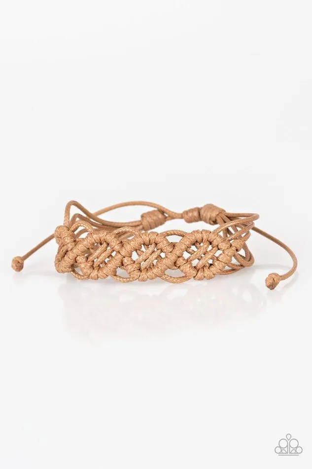 Paparazzi Bracelet Boondocks and Bonfires Brown Paparazzi Jewelry Bracelets