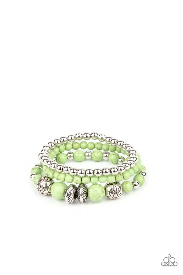Paparazzi Bracelet Desert Blossom Green Paparazzi Jewelry Bracelets Paparazzi Bracelet Desert Blossom Green Paparazzi Jewelry Bracelets