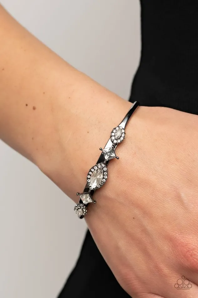 Paparazzi Bracelet Disarming Dazzle Black Paparazzi Jewelry Bracelets