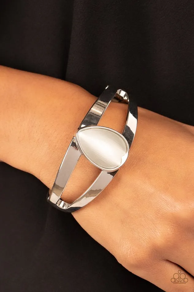 Paparazzi Bracelet Enhanced Enchantment White Paparazzi Jewelry Bracelets