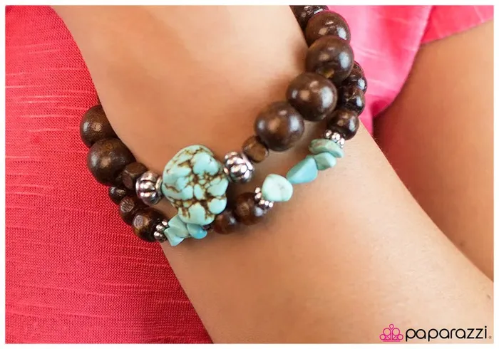 Paparazzi Bracelet Express Yourself Blue Paparazzi Jewelry Bracelets