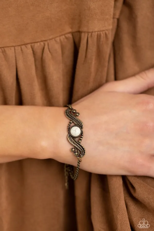 Paparazzi Bracelet Eye in the Sky Brass Paparazzi Jewelry Bracelets