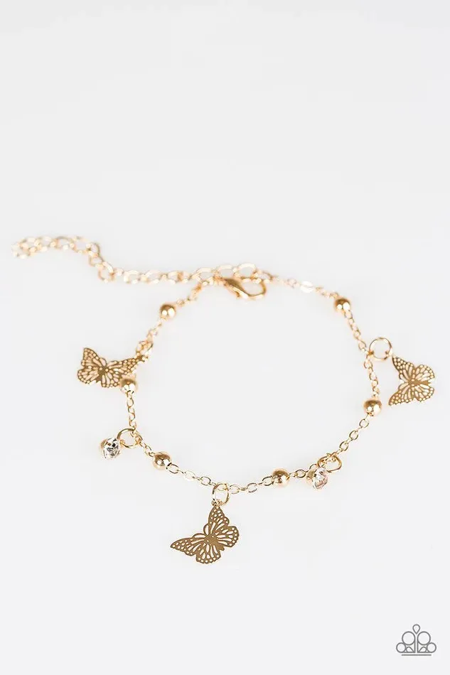 Paparazzi Bracelet Flutter Fashion Gold Paparazzi Jewelry Bracelets