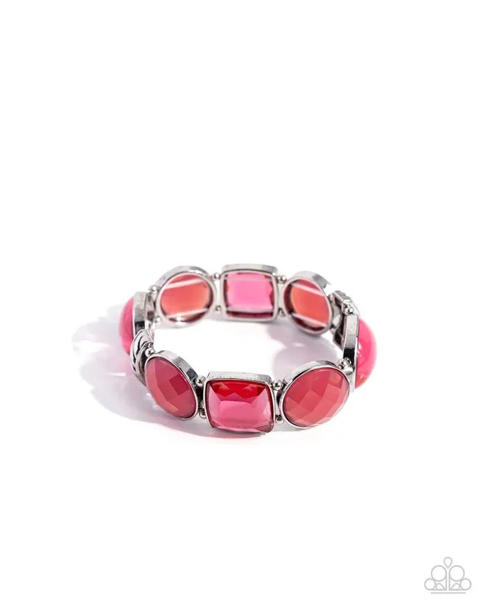 Paparazzi Bracelet Glassy Generosity Pink Paparazzi Jewelry Bracelets Paparazzi Bracelet Glassy Generosity Pink Paparazzi Jewelry Bracelets