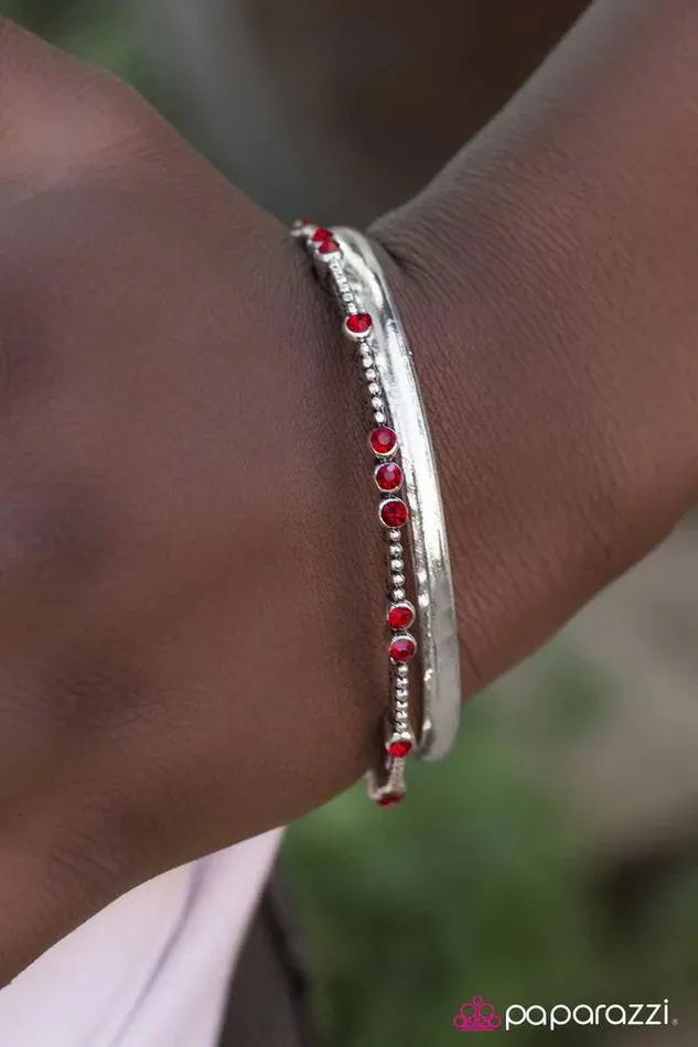 Paparazzi Bracelet Let Me Hear You Roar Red Paparazzi Jewelry Bracelets
