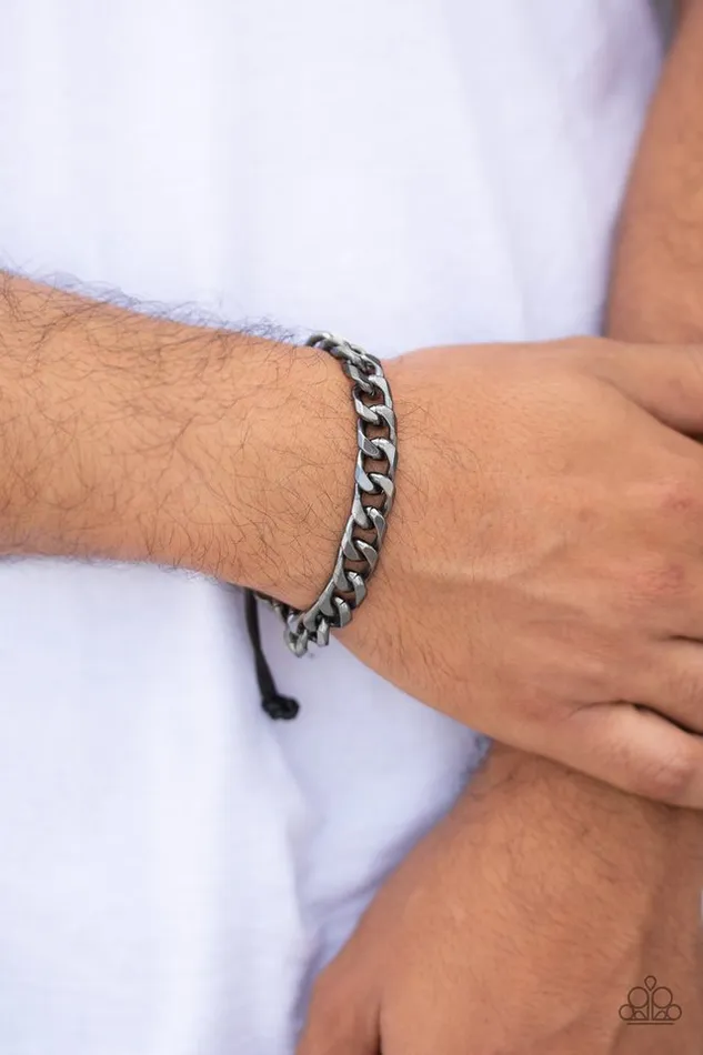 Paparazzi Bracelet Rulebreaker Black Paparazzi Jewelry Bracelets