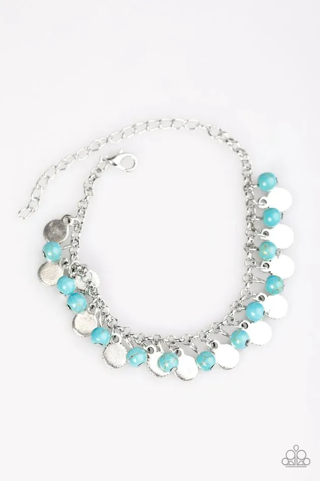 Paparazzi Bracelet Triassic Tease Blue Paparazzi Jewelry Bracelets