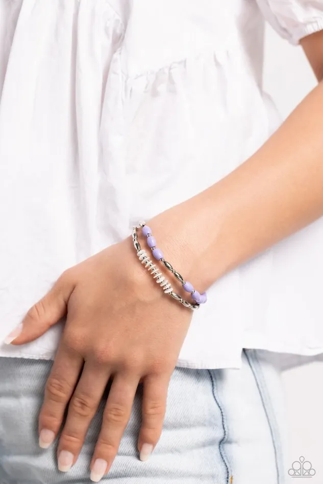 Paparazzi Bracelet WOOD Luck Purple Paparazzi Jewelry Bracelets