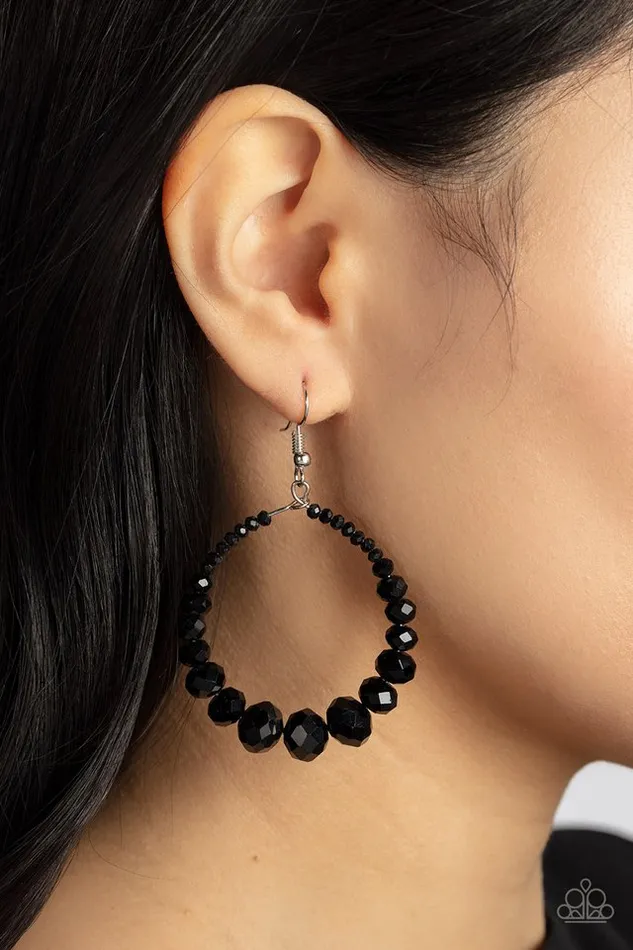 Paparazzi Earring Astral Aesthetic Black Paparazzi Jewelry Earrings