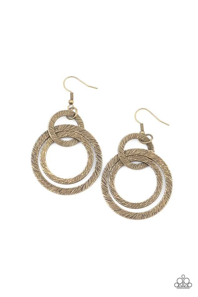 Paparazzi Earring Distractingly Dizzy Brass Paparazzi Jewelry Earrings Paparazzi Earring Distractingly Dizzy Brass Paparazzi Jewelry Earrings