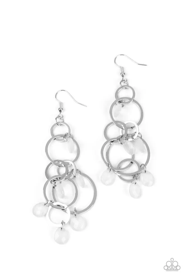Paparazzi Earring Dizzyingly Dreamy White Paparazzi Jewelry Earrings Paparazzi Earring Dizzyingly Dreamy White Paparazzi Jewelry Earrings