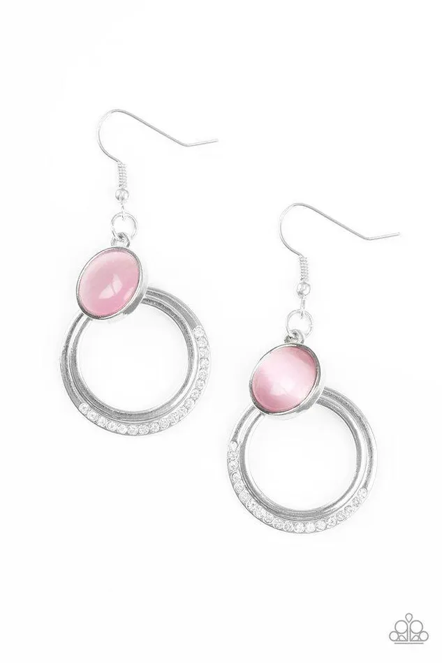 Paparazzi Earring Dreamily Dreamland Pink Paparazzi Jewelry Earrings
