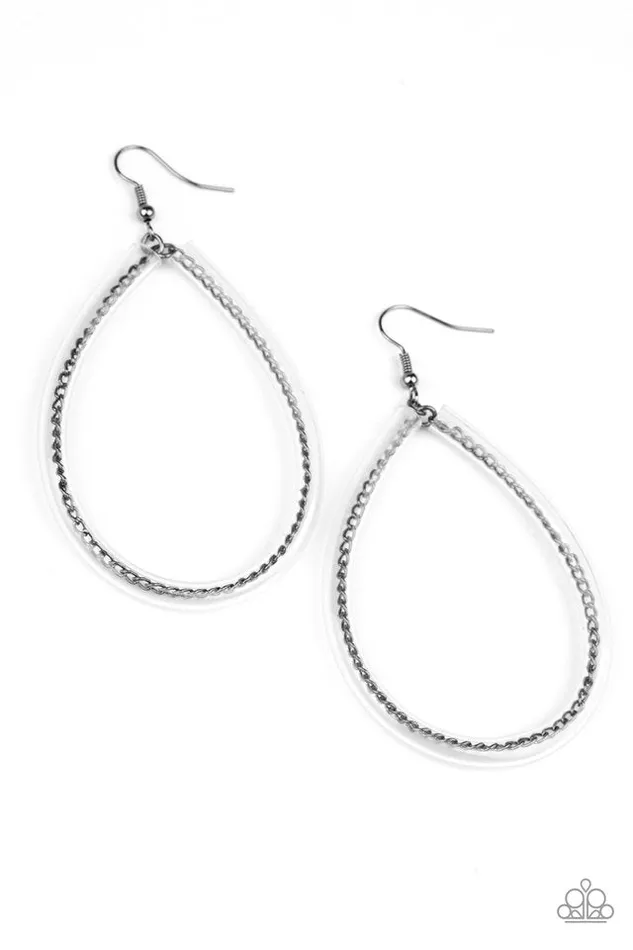Paparazzi Earring Just ENCASE You Missed It Black Paparazzi Jewelry Earrings Paparazzi Earring Just ENCASE You Missed It Black Paparazzi Jewelry Earrings