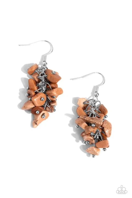 Paparazzi Earring Pebble Palette Brown Paparazzi Jewelry Earrings Paparazzi Earring Pebble Palette Brown Paparazzi Jewelry Earrings