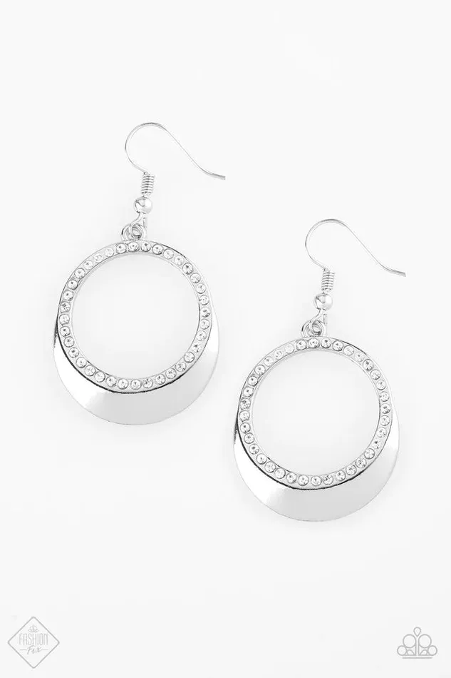 Paparazzi Earring Pretty Pampered White Paparazzi Jewelry Earrings