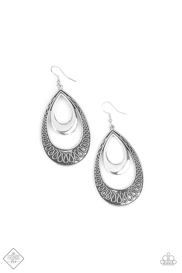 Paparazzi Earring Sahara Sublime Silver Paparazzi Jewelry Earrings