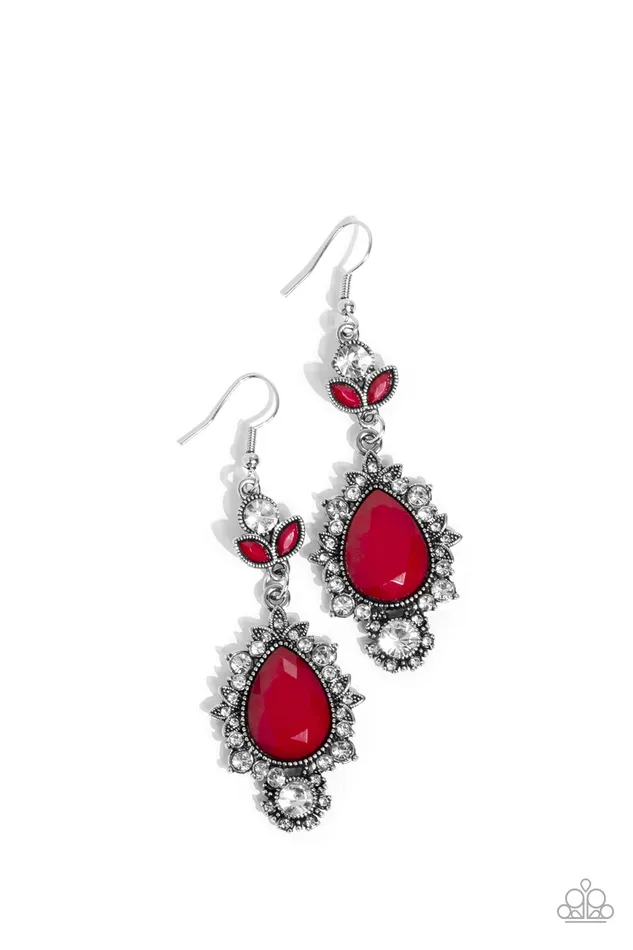 Paparazzi Earring SELFIEEsteem Red Paparazzi Jewelry Earrings