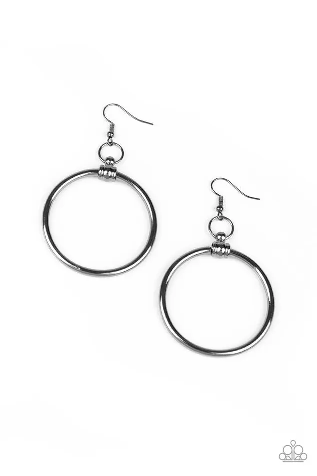 Paparazzi Earring Total Focus Black Paparazzi Jewelry Earrings Paparazzi Earring Total Focus Black Paparazzi Jewelry Earrings